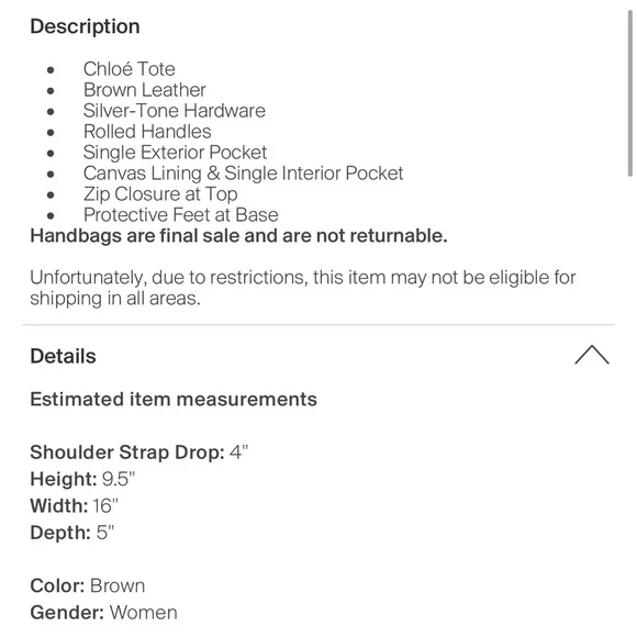 Chloe Edith Day Bag - Satchel - Dark Brown - Picture 14 of 16